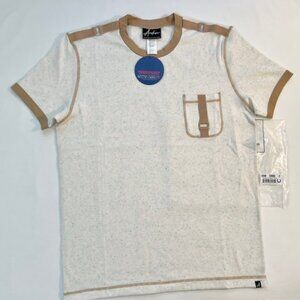 Andrew Christian Size Glampground Trail T-Shirt - White Heather/Tan